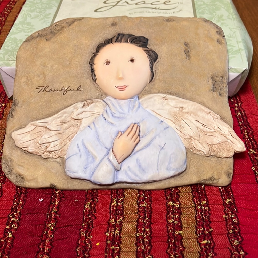 Journey of Grace Thankful Wall Plaque by Demdaco 2006 NWT